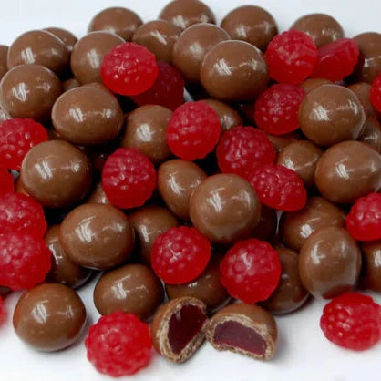 Choc Coated Raspberry Jellies