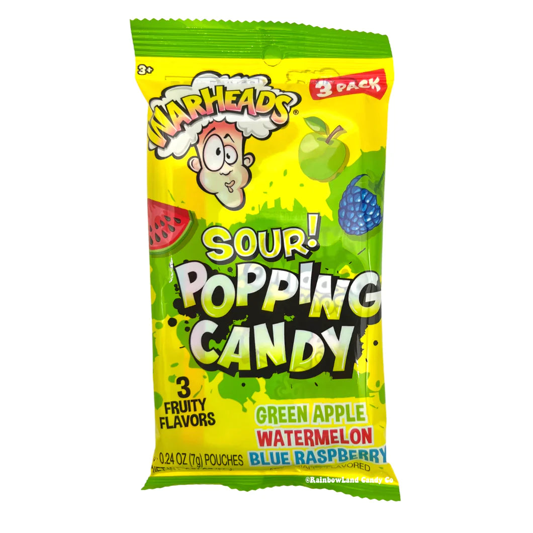 Warheads Popping Candy 3pk