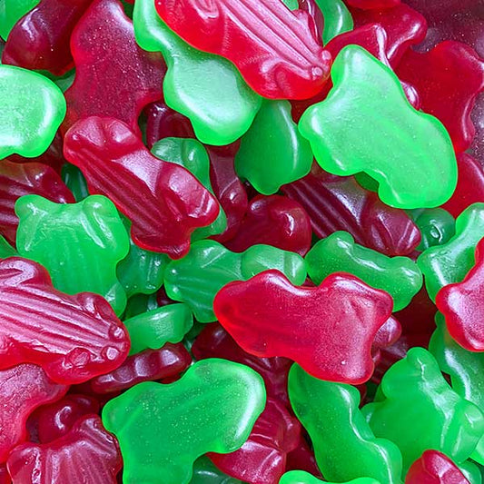 Red and Green Frogs