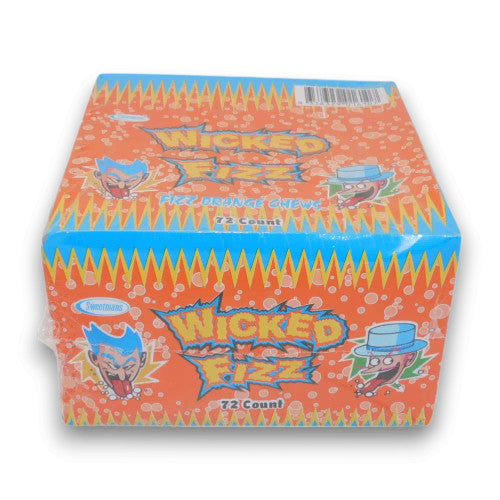 Wicked Fizz Orange Chews 72 Piece Bulk box